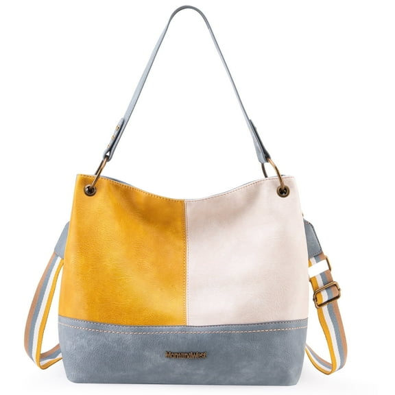 Montana West Purses for Women Hobo Shoulder Handbags with Zipper, Jean