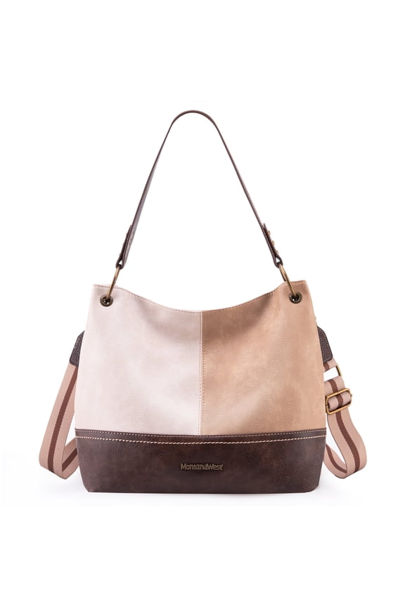 Purses for Women Hobo Shoulder Handbags with Zipper, Beige