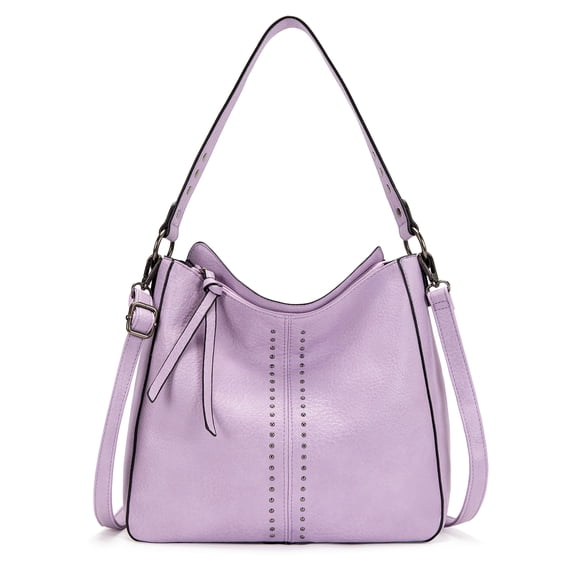 Montana West Hobo Bag for Women Crossbody Purse and Handbags Ladies Chic Shoulder Bags, Light Purple