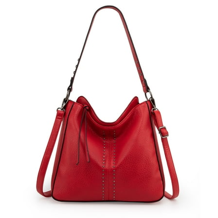 Montana West Hobo Bag for Women Crossbody Purse and Handbags Ladies Chic Shoulder Bags, Red
