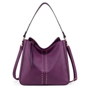 Hobo Bag for Women Crossbody Purse and Handbags Ladies Chic Shoulder Bags, Purple
