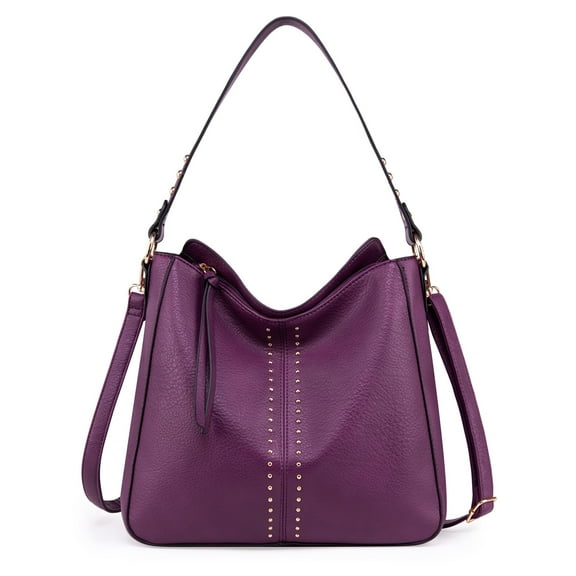Montana West Hobo Bag for Women Crossbody Purse and Handbags Ladies Chic Shoulder Bags, Purple