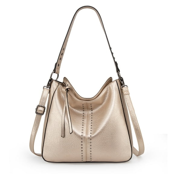 Montana West Hobo Bag for Women Crossbody Purse and Handbags Ladies Chic Shoulder Bags, Gold