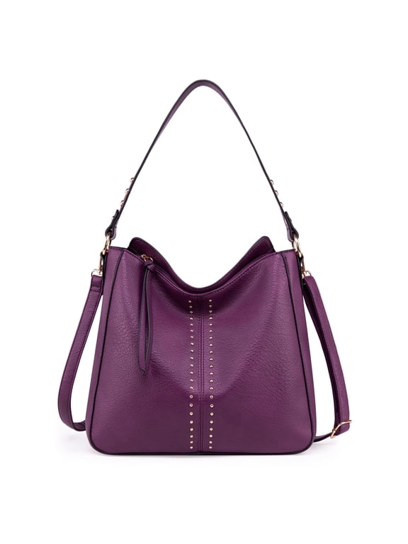Hobo Bag for Women Crossbody Purse and Handbags Ladies Chic Shoulder Bags, Purple