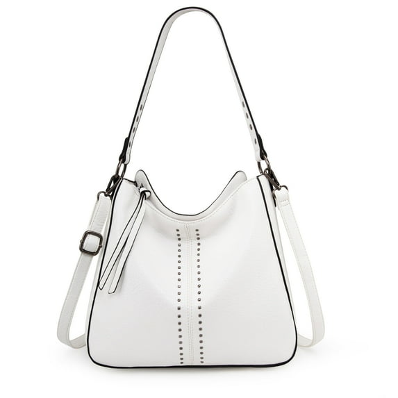 Montana West Hobo Bag for Women Crossbody Purse and Handbags Ladies Chic Shoulder Bags, White