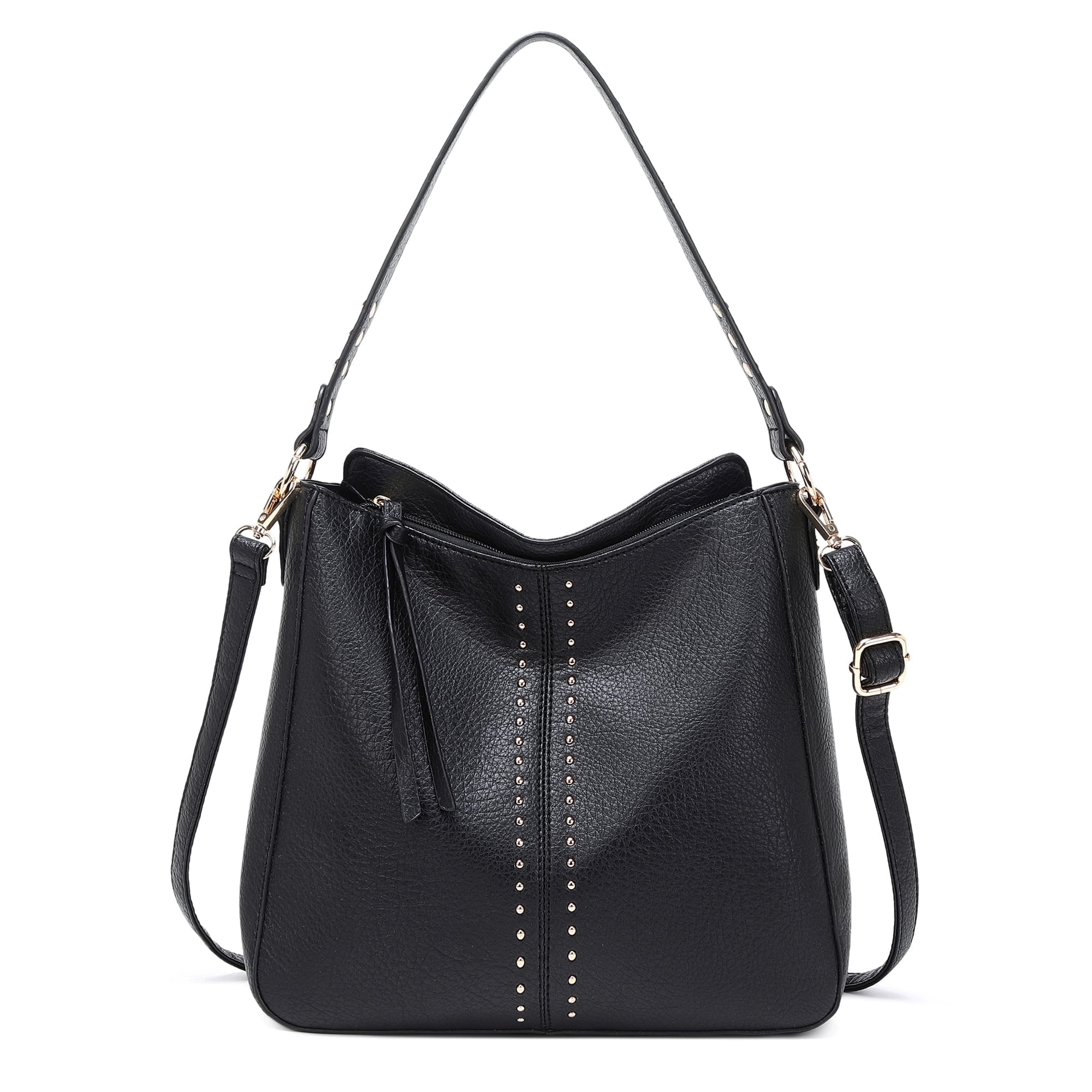 Montana West Hobo Bag for Women Crossbody Purse and Handbags Ladies Chic Shoulder Bags, Black