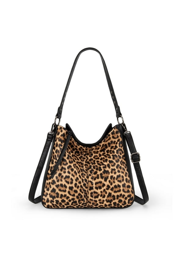 Hobo Bag for Women Crossbody Purse and Handbags Ladies Chic Shoulder Bags, Leopard