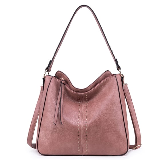 Montana West Hobo Bag for Women Crossbody Purse and Handbags Ladies Chic Shoulder Bags, Dark Pink