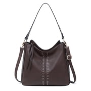 Montana West Hobo Bag for Women Crossbody Purse and Handbags Ladies Chic Shoulder Bags, Coffee