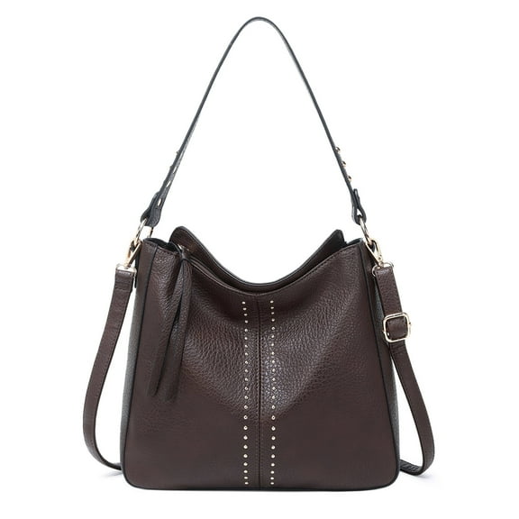 Montana West Hobo Bag for Women Crossbody Purse and Handbags Ladies Chic Shoulder Bags, Coffee