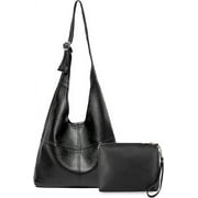 MONTANA WEST Hobo Bags Purse for Women Ultra Soft Foldable Shoulder Slouchy Handbags with Cosmetic bag