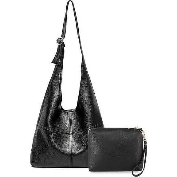 Montana West Hobo Bags Purse for Women Ultra Soft Foldable Shoulder Slouchy Handbags with Cosmetic bag