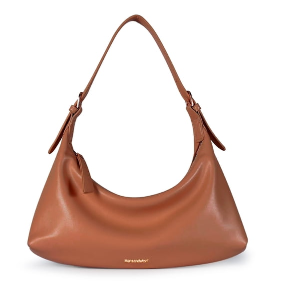 Montana West Hobo Bags for Women Shoulder Trendy Purses Leather Clutch Purse and Handbags, Brown