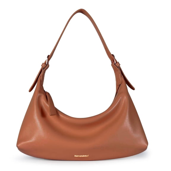 Montana West Hobo Bags for Women Shoulder Trendy Purses Leather Clutch Purse and Handbags, Brown