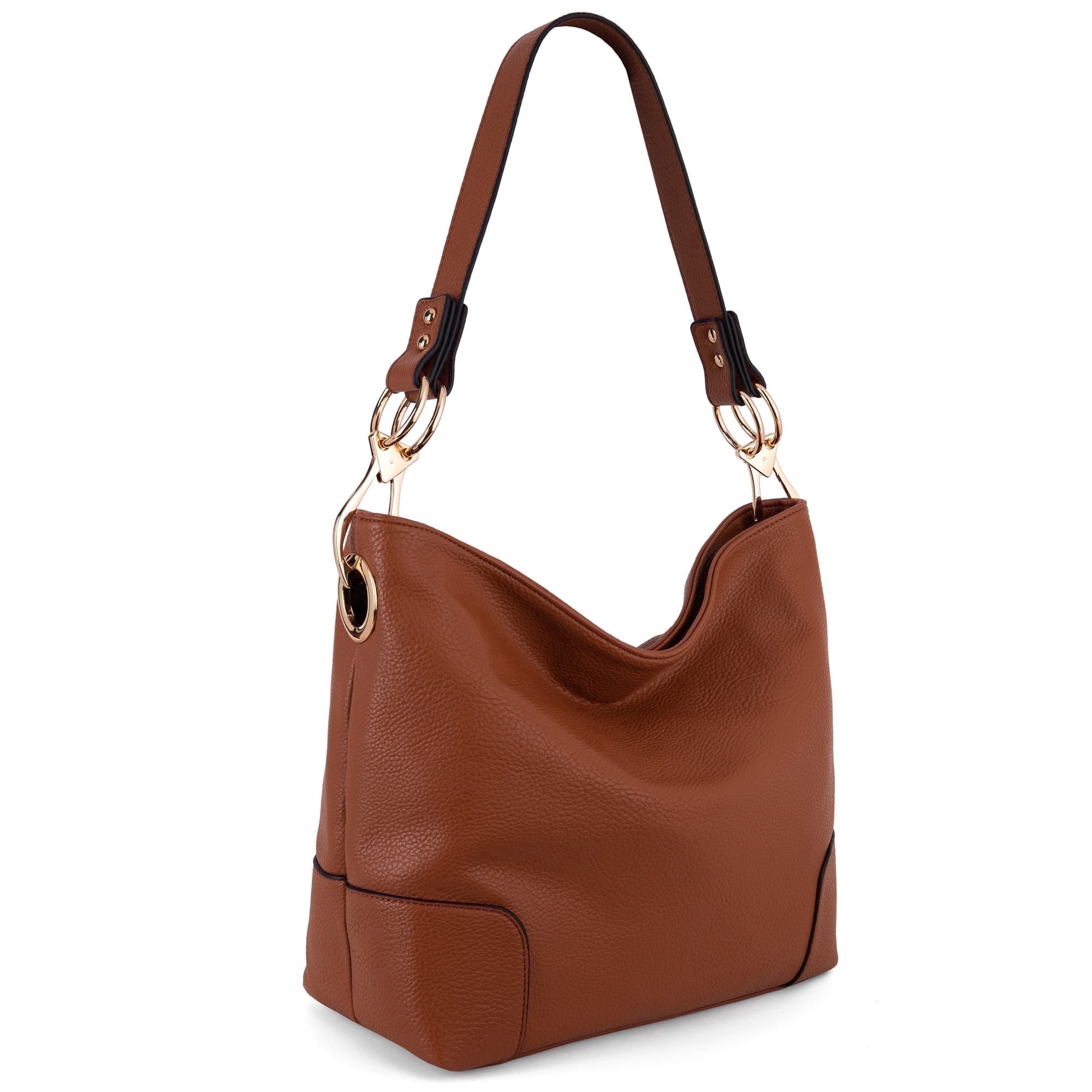 Montana West Hobo Bags for Women Top Handle Satchel Shoulder Purse Bucket Handbag, Brown
