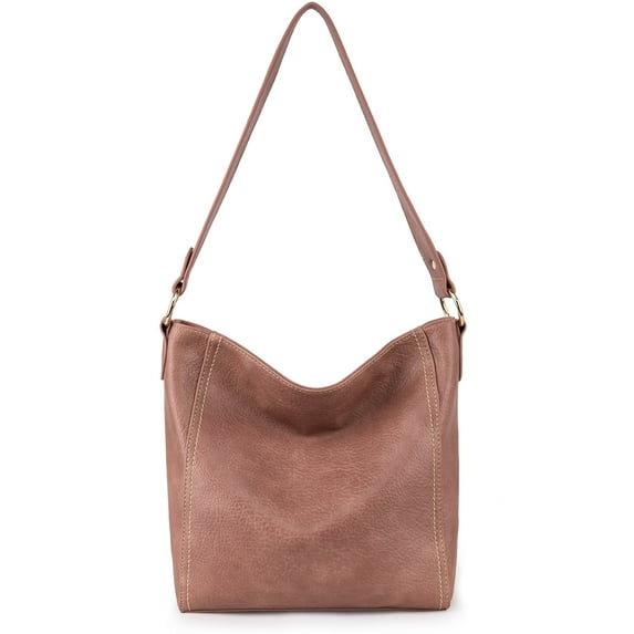 Montana West Hobo Bags for Women Vegan Leather Shoulder Purses and Handbags, Dark Pink