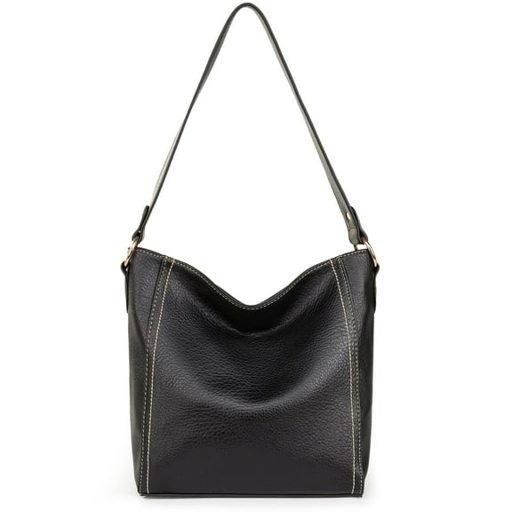 Montana West Hobo Bags for Women Vegan Leather Shoulder Purses and Handbags, Black