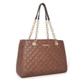 thumbnail image 1 of Montana West MEDIUM Chain Shoulder Bag for Women Hobo Handbags Tote Purse, Brown, 1 of 7