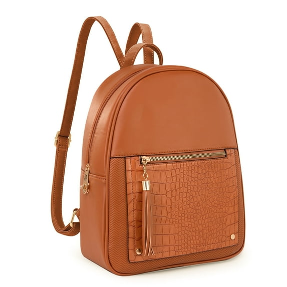 Montana West Medium Backpack Purse for Women Anti Theft Backpack with Secured Zipper & Tassel, Brown Backpack