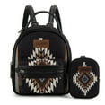 thumbnail image 1 of Wrangler Mini Backpack Aztec Back Pack Purse for Women, Black, 1 of 7