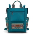 thumbnail image 1 of Wrangler Aztec Women Backpack Purse Convertible Fashion Ladies Anti Theft with Adjustable Strap, Turquoise, 1 of 7
