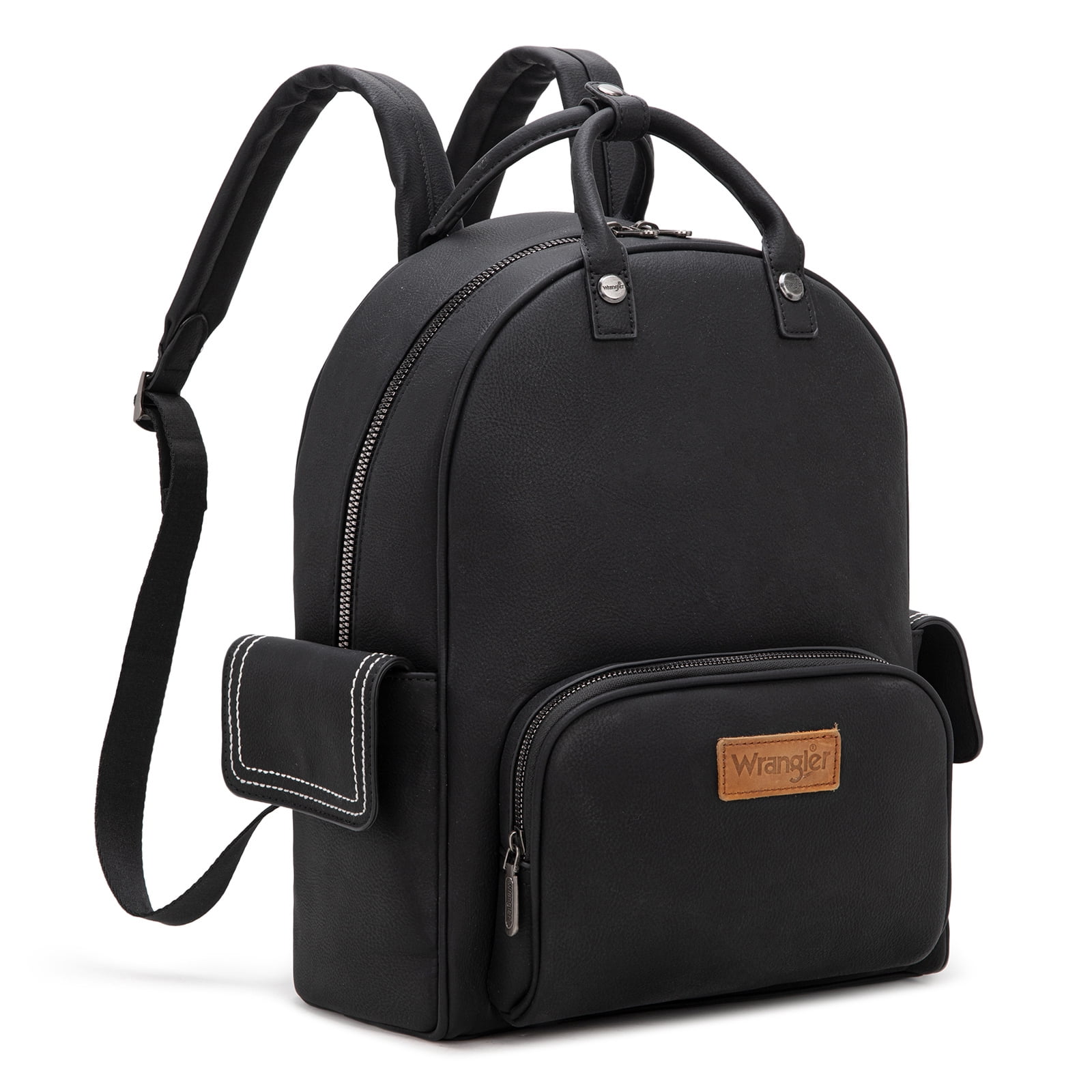 Wrangler Backpack Purse for Women Adjustable Strap Top-handle Handbags, Black