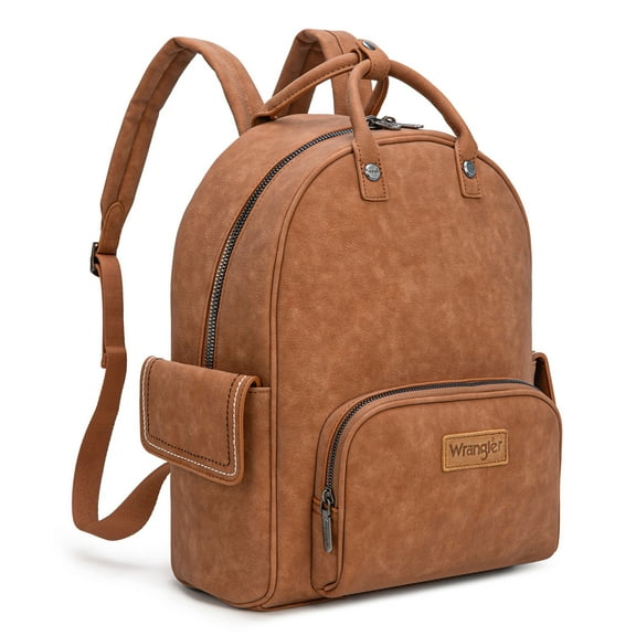 Wrangler Backpack Purse for Women Adjustable Strap Top-handle Handbags, Brown