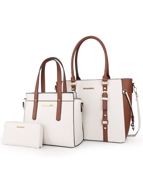 3PCS Purses for Women Tote Bag and Wallet Set Shoulder Satchel Handbags