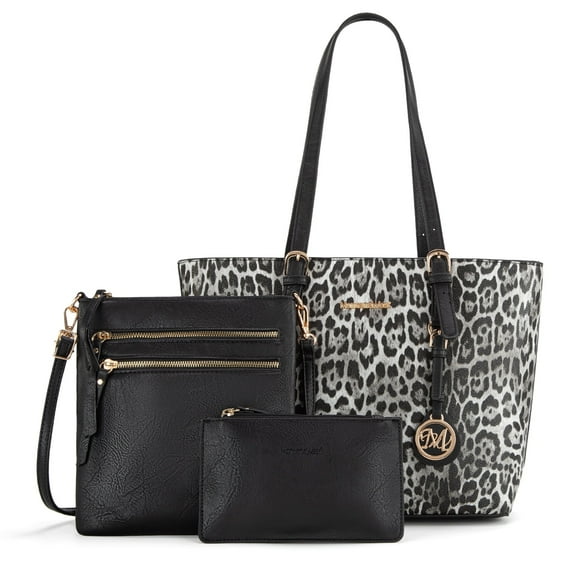 Montana West Purses for Women Tote Bag 3Pcs Set Leopard Print Satchel Handbags