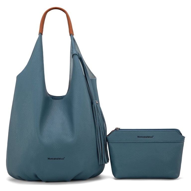 Slouphy Montana West Slouchy Hobo Bags for Women 2PCS Tassels Handbags Shoulder ...