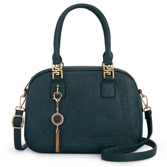 Montana West Small Top Handle Purse for Women Crossbody Satchel Handbag Barrel Bag, Light Green