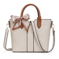 thumbnail image 1 of Montana West Small Tote Bag for Women Bow Crossbody Purse Cute Satchel with Detachable Strap, Tan, 1 of 7