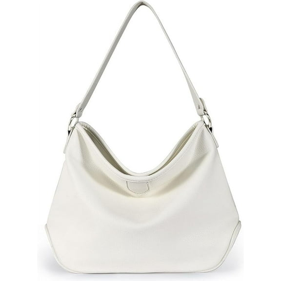 Montana West Soft Hobo Bags for Women Purses and Handbags Shoulder Satchel Bag, Solid White