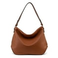 thumbnail image 1 of Montana West Soft Hobo Bags for Women Purses and Handbags Shoulder Satchel Bag, Solid Brown, 1 of 7