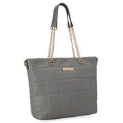 Montana West Tote Bag for Women Quilted Chain Handbags Elegant Purse with Adjustable Strap