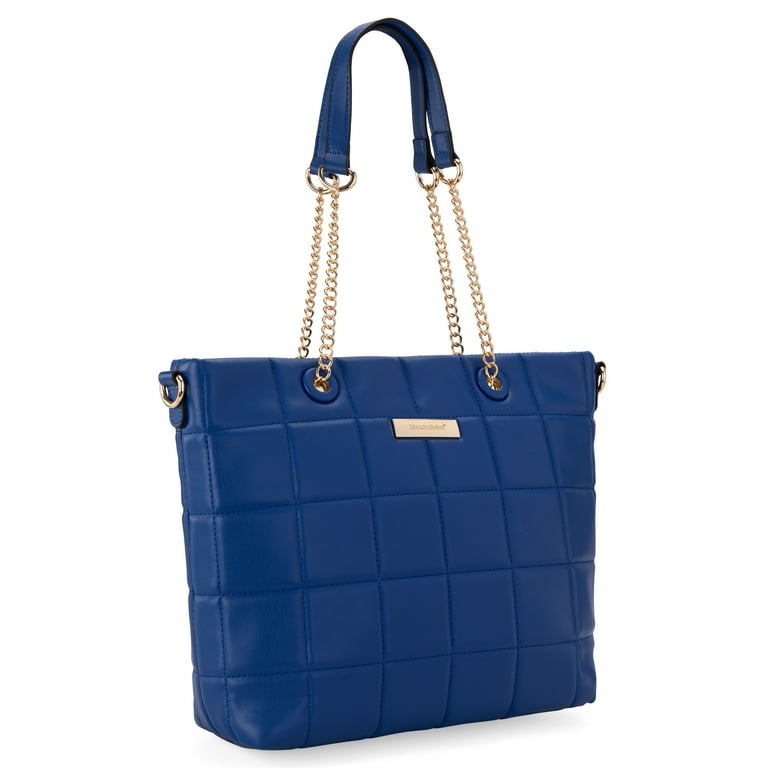 Montana West Tote Bag for Women Quilted Chain Handbags Elegant Purse with Adjustable Strap Walmart