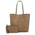 thumbnail image 1 of Montana West Tote Bag for Women Top Handle Purses and Handbags Soft Hobo, Khaki, 1 of 8