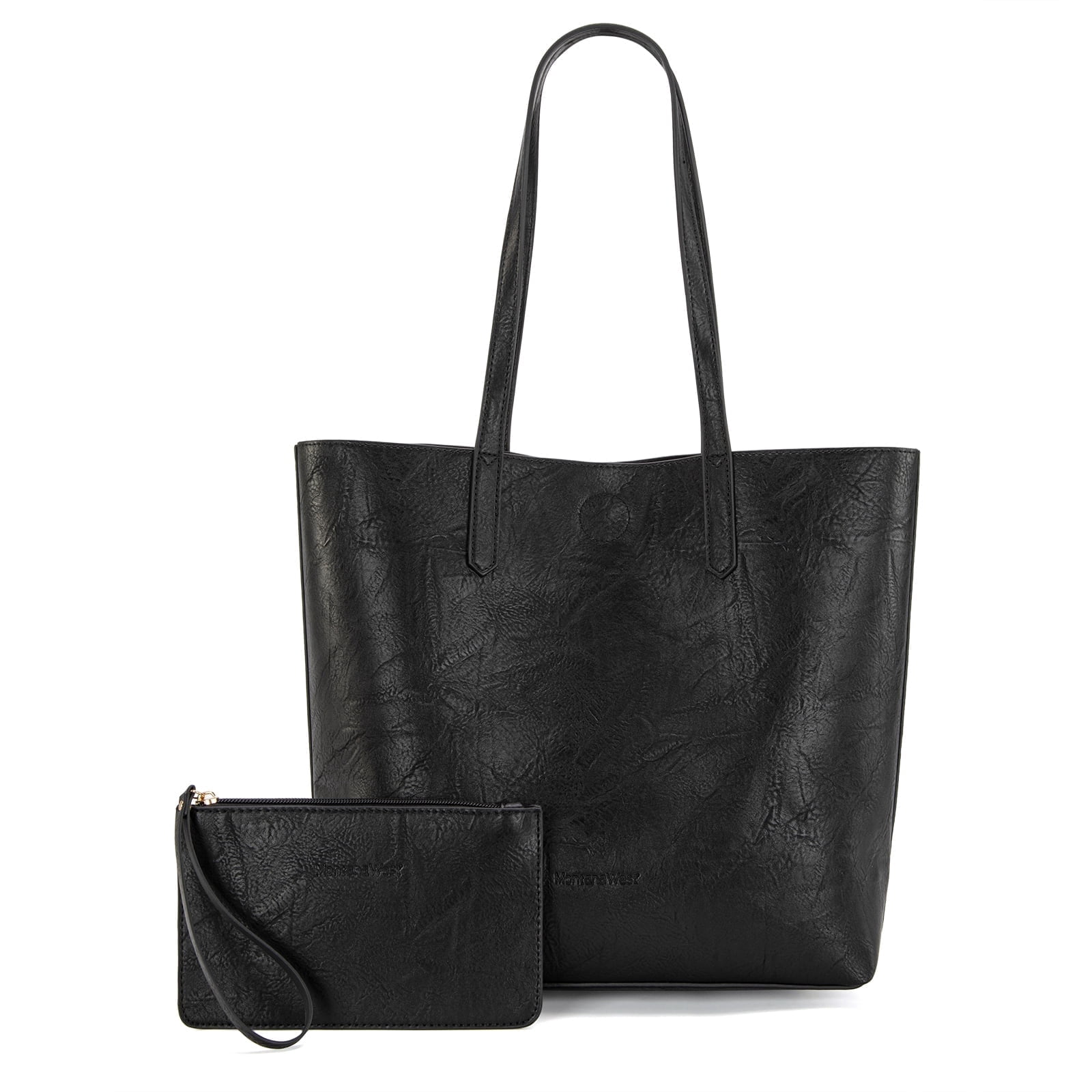 Montana West Tote Bag for Women Top Handle Purses and Handbags Soft Hobo, Black