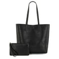 thumbnail interactive-video image 1 of Montana West Tote Bag for Women Top Handle Purses and Handbags Soft Hobo, Black, 1 of 9