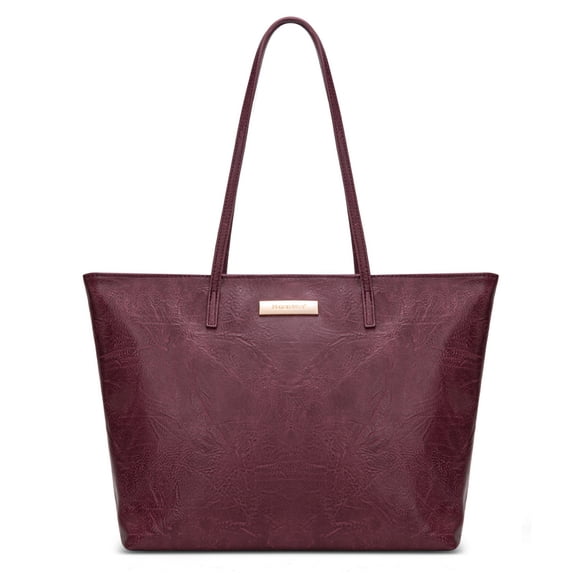Montana West Tote Bags for Women Purses and Ladies Handbags Medium Size Shoulder Bags with Zipper,Purple