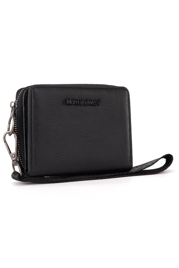 Small Wallet Woman with a Detachable Wristlet Brown Women's Wallet with Rfid Blocking Lining Minimalist Lightweight & Easy to Carry