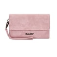 thumbnail image 1 of Montana West Wallets for Women Trifold Large Card Organizer Zipper Coin Purse, Dark Pink, 1 of 7