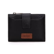 Wrangler Bifold Wallet Women Small RFID Blocking Wallet Women's Wallets with Removable ID,Black