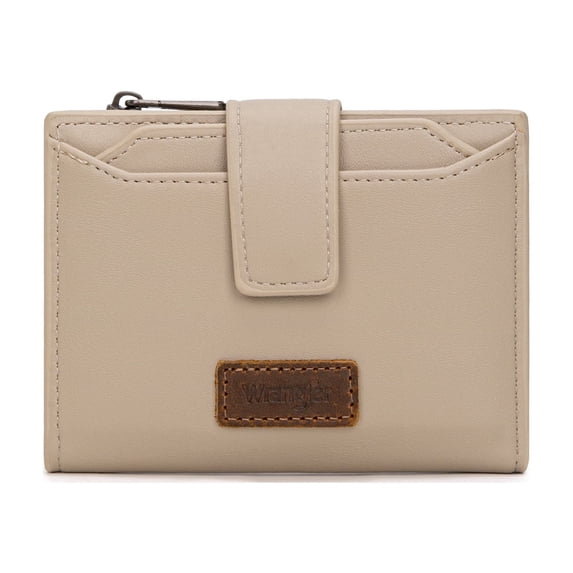 Wrangler Bifold Wallet Women Small RFID Blocking Wallet Women's Wallets with Removable ID,Khaki