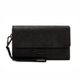 thumbnail image 1 of Montana West Wallets for Women Trifold Large Card Organizer Zipper Coin Purse, Black, 1 of 7