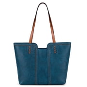 Montana West Womens Oversized Hobo Tote Shoulder Satchel Bag, Teal Blue