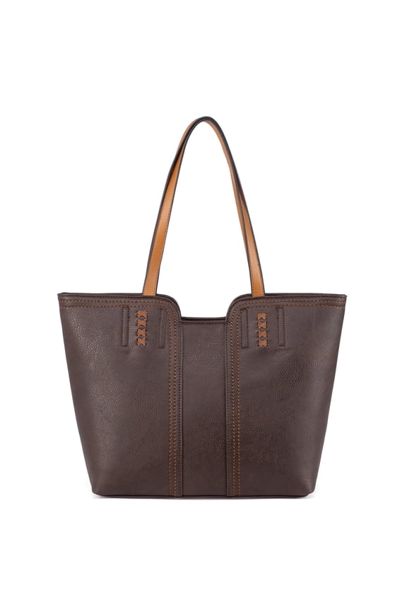 Women's Oversized Hobo Tote Shoulder Satchel Bag, Coffee