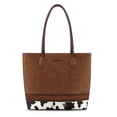 thumbnail image 1 of Montana West Woven Tote Bags for Women Medium Purses and Handbags,Dark Brown, 1 of 5