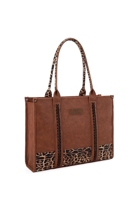 Wrangler Tote Bags for Women Top-handle Handbags and Purses for Women, Lepard
