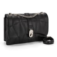 thumbnail image 1 of Montana West Quilted Crossbody Bag for Women Small Clutch Purse with Silver Chain, Black, 1 of 7